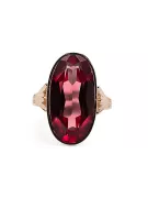 Пръстен Рубин Оригинално ретро 14k розово злато Винтидж стил vrc113r